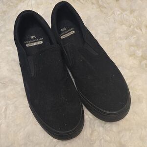 No Boundaries Black Canvas Skate Sneakers